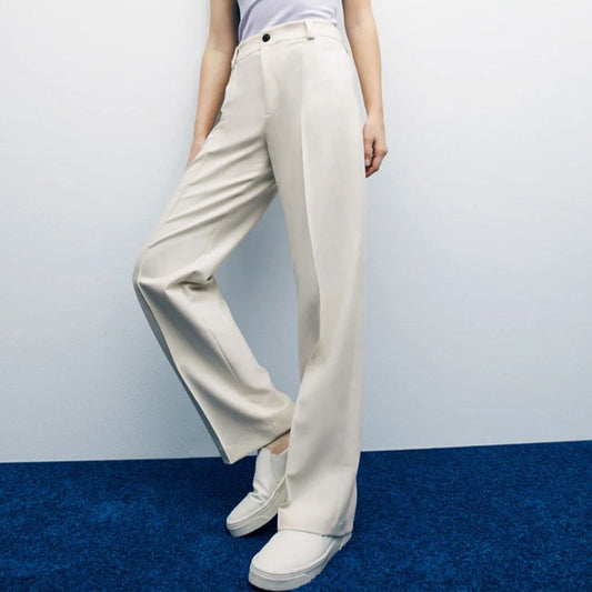 All-match Slimming Straight High Waist Casual Trousers Women