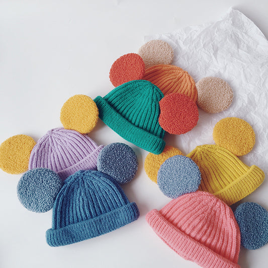 Cartoon Big Ears Children Woolen Cap